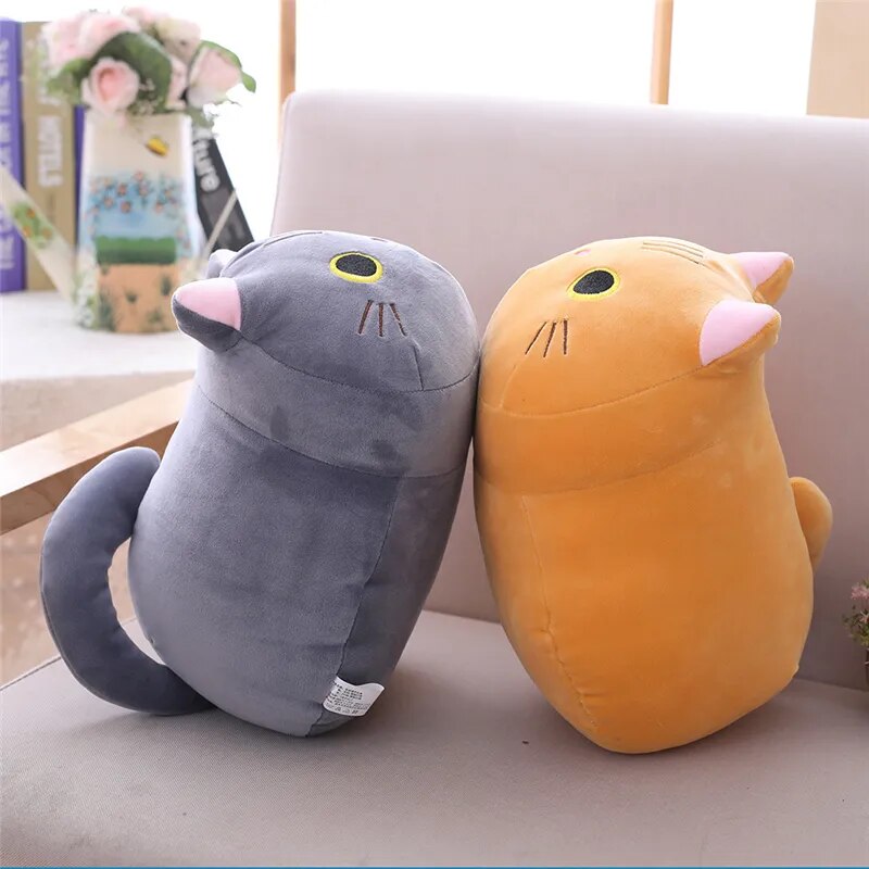Almohada de gato colorida