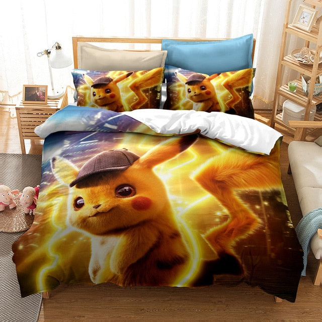 Detective Pikachu Duvet Cover