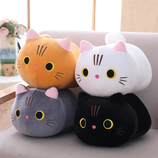 Colorful cat pillow