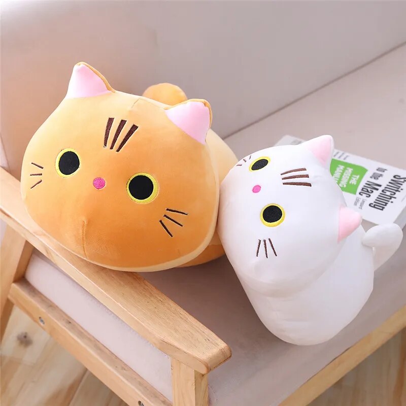 Almohada de gato colorida