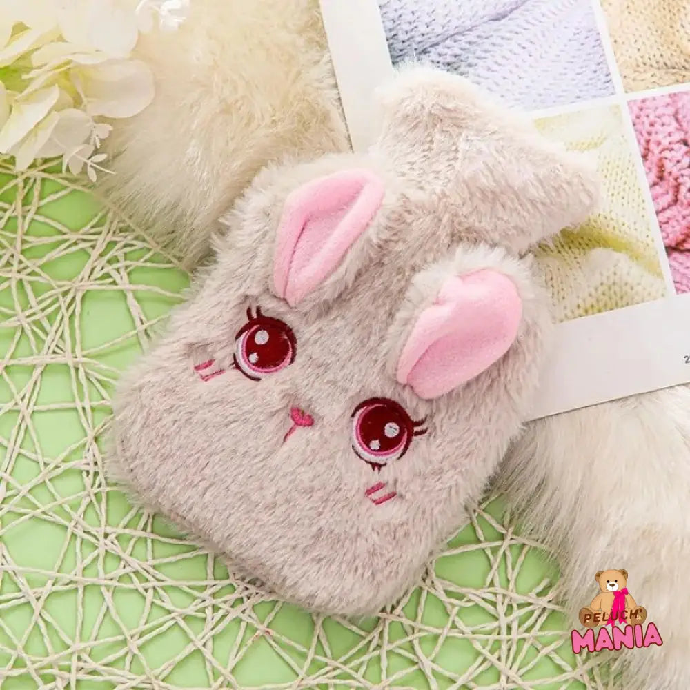 Bouillotte Peluche Lapin Kawaii Beige