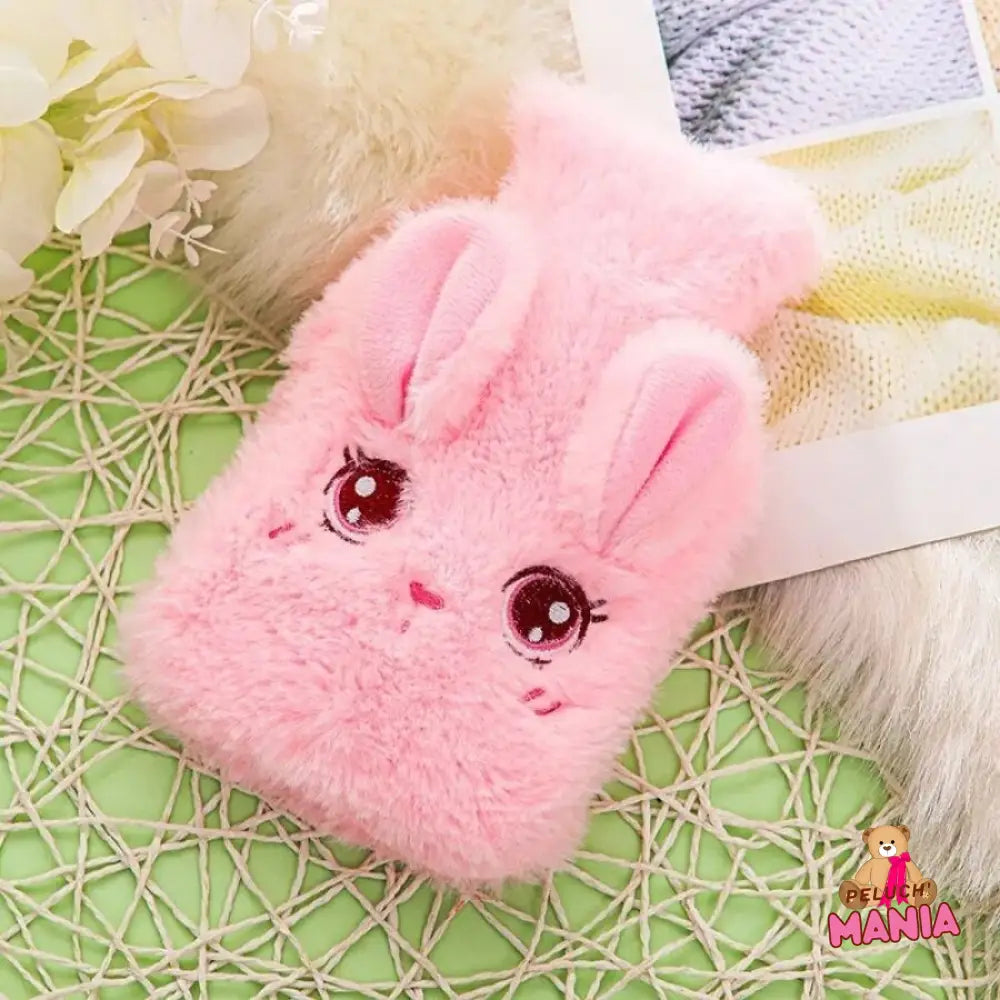 Bouillotte Peluche Lapin Kawaii Rose