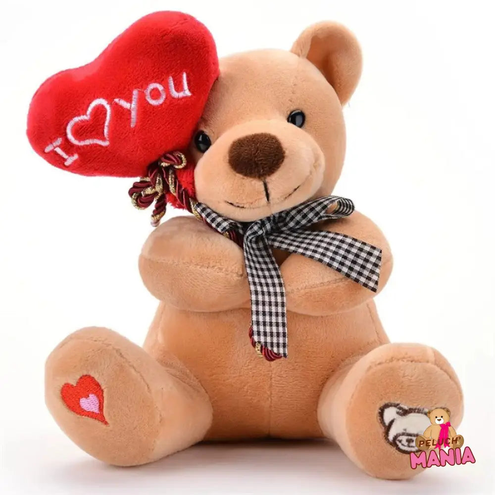 Nounours En Peluche Saint Valentin Nœud Noir