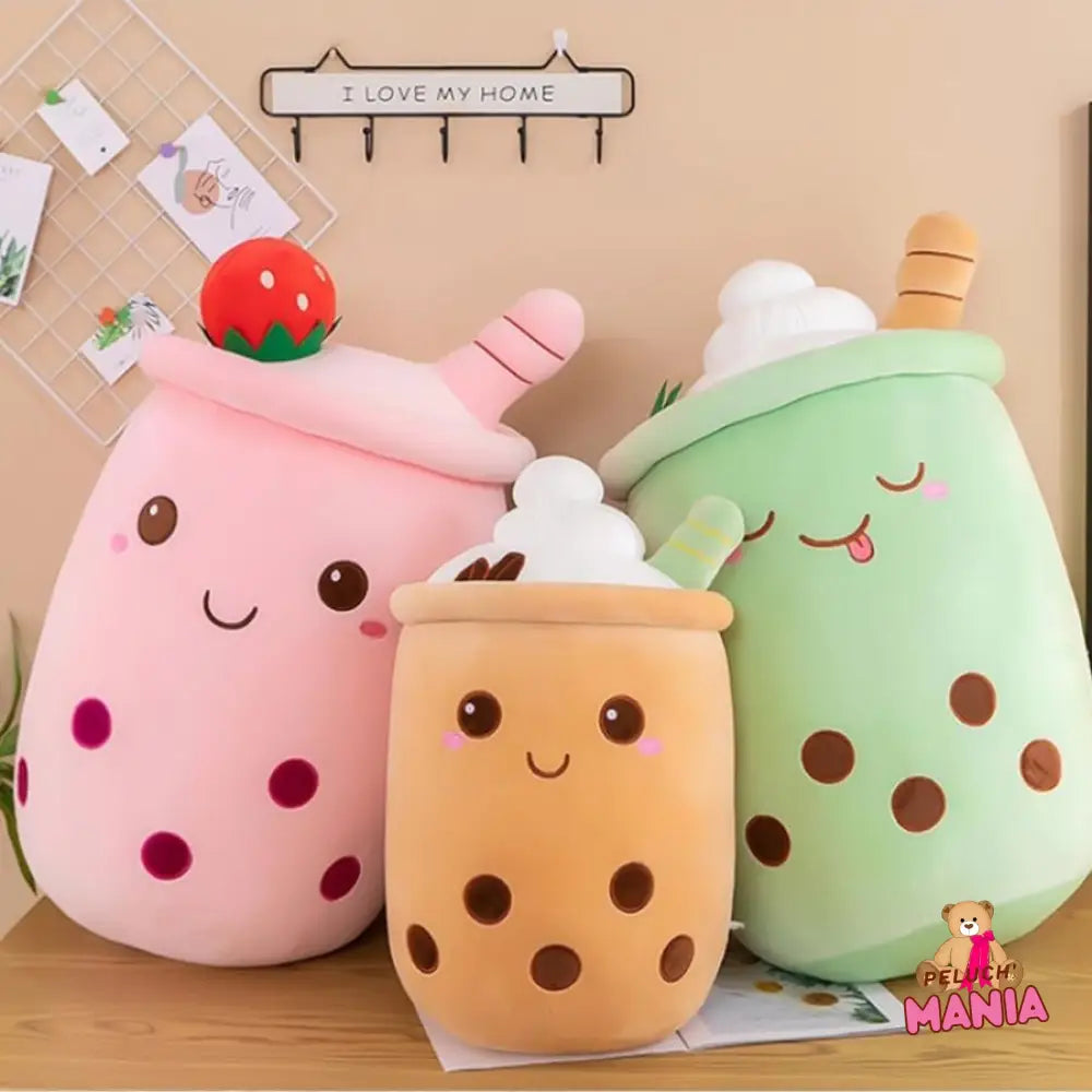 Peluche Bubble Tea Crème Chantilly Kawaii