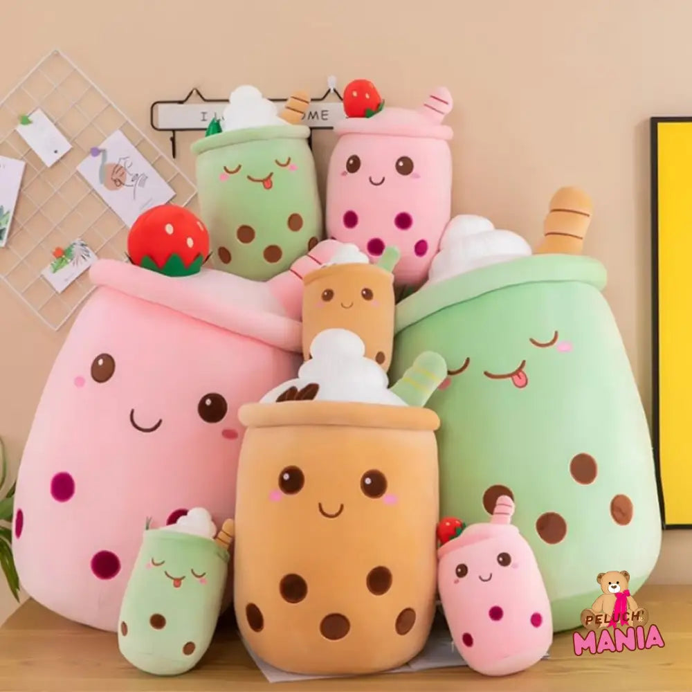Peluche Bubble Tea Crème Chantilly Kawaii