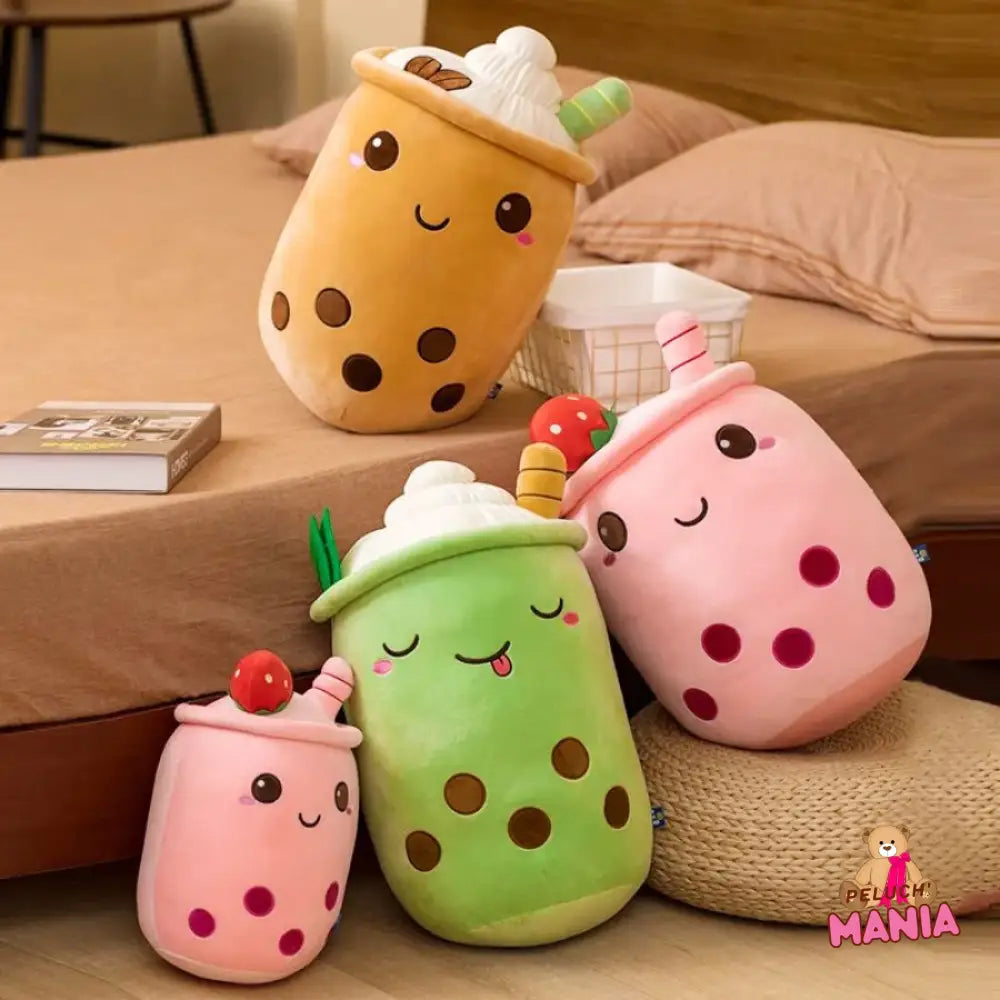 Peluche Bubble Tea Crème Chantilly Kawaii