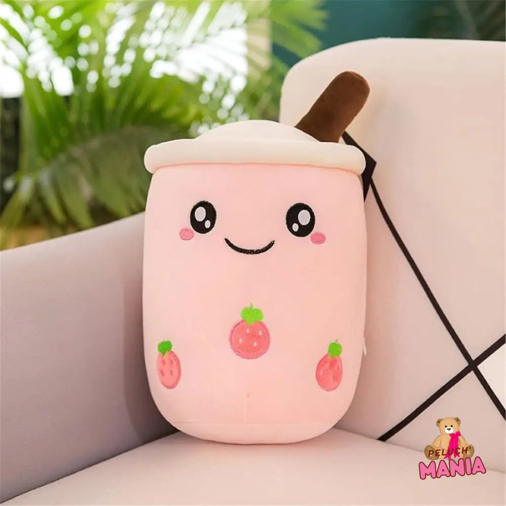 Peluche Bubble Tea - Fruit Kawaii Fraise / 20 - 25Cm