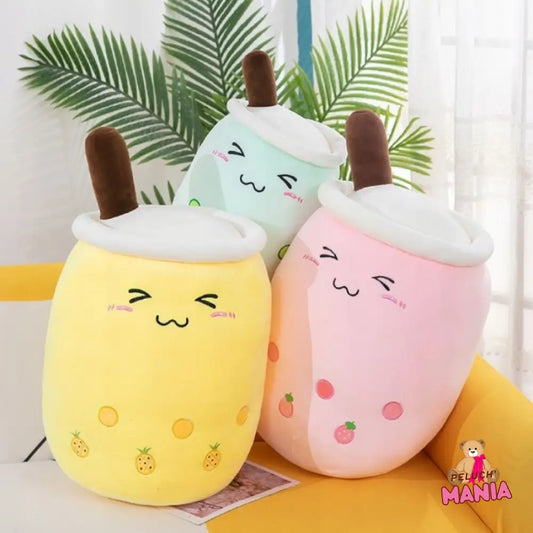 Peluche Bubble Tea Fruit Kawaii Timide