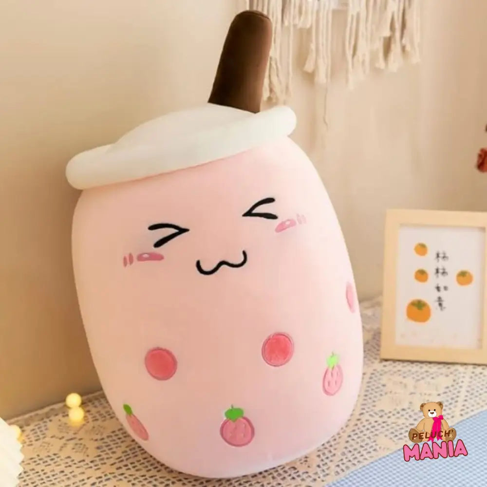 Peluche Bubble Tea Fruit Kawaii Timide