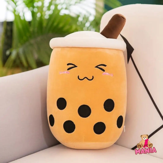 Peluche Bubble Tea Kawaii Timide Caramel / 20 - 25Cm
