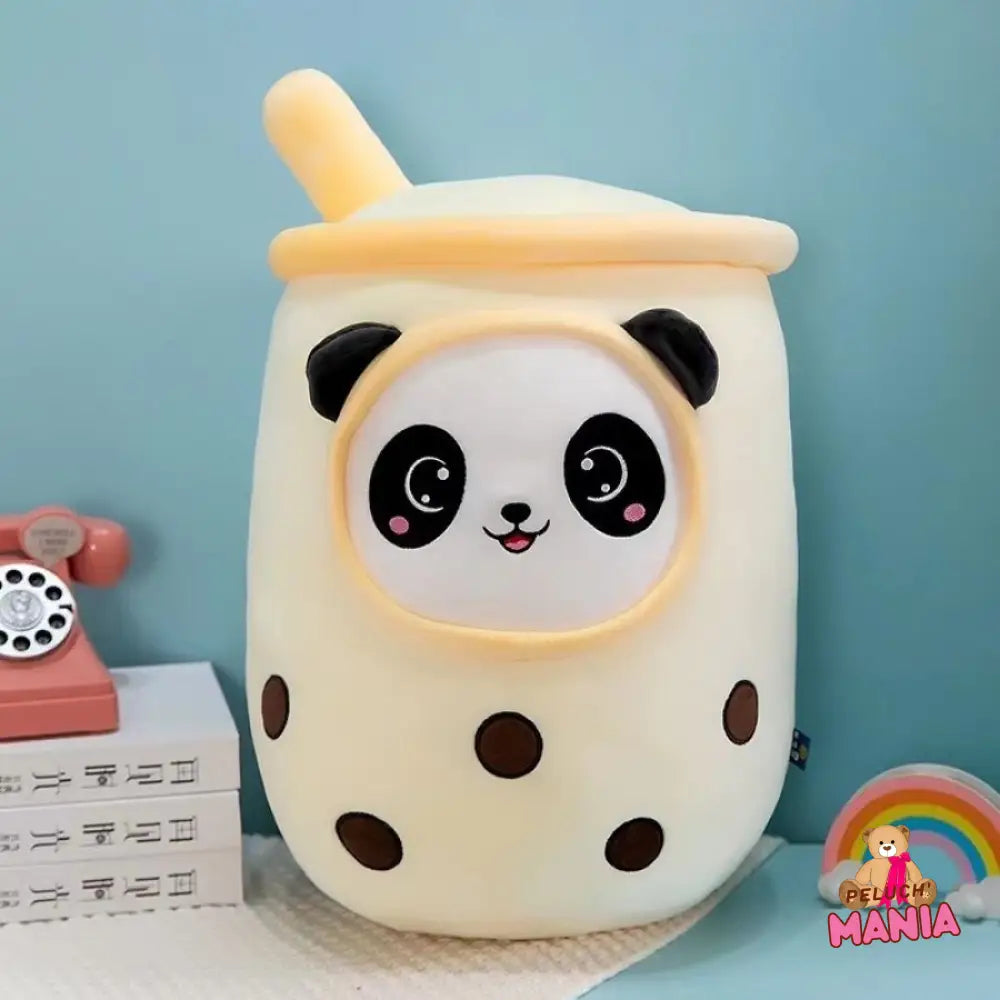 Peluche Bubble Tea Panda Jaune / 20 - 25Cm