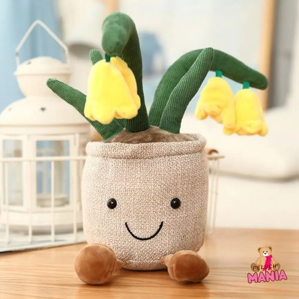 Peluche Kawaii Fleur Jacinthe Jaune