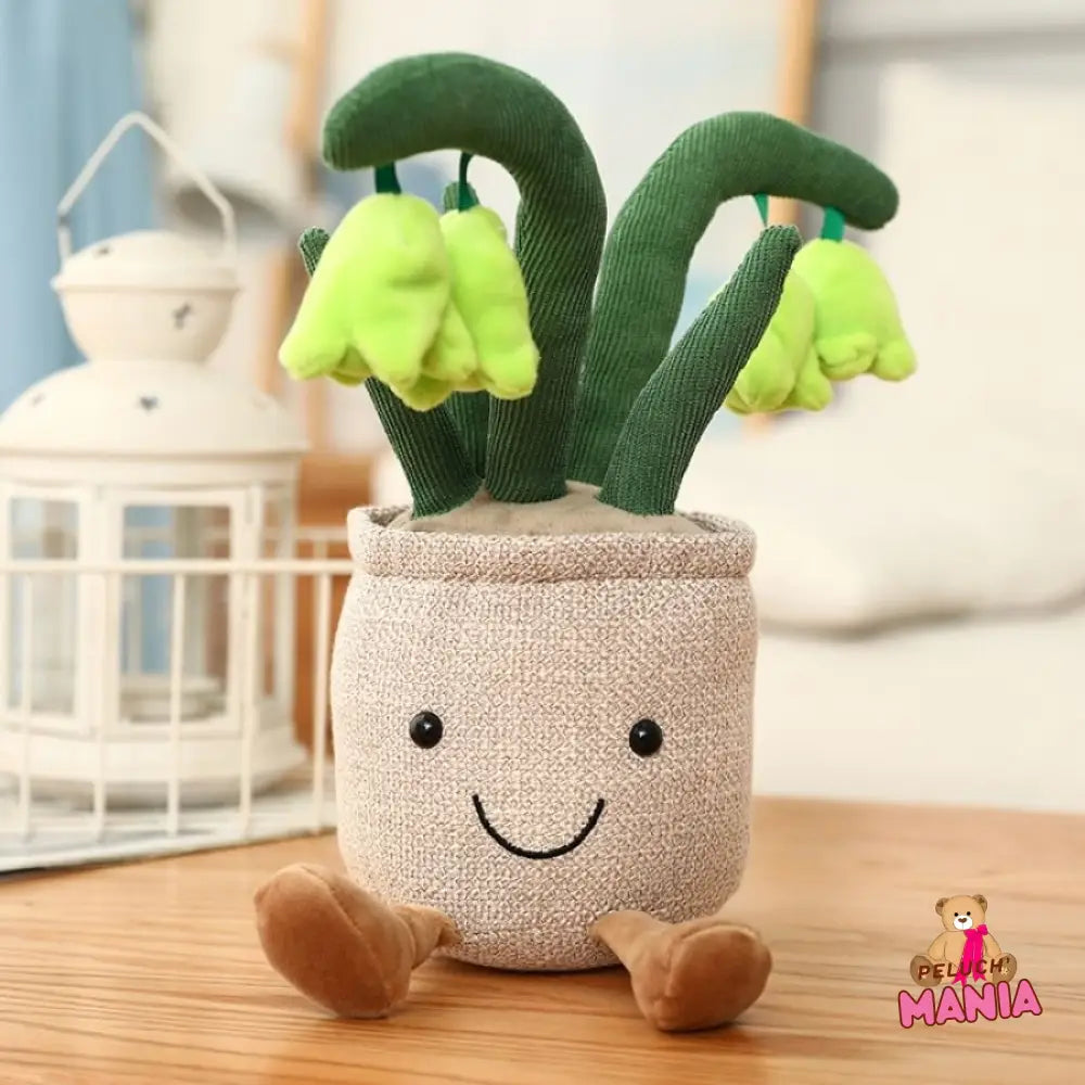 Peluche Kawaii Fleur Jacinthe Verte