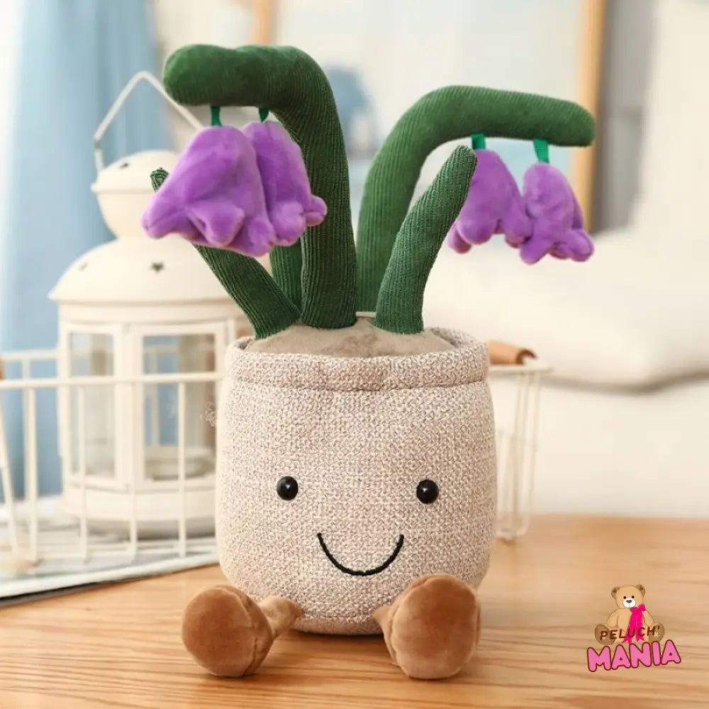 Peluche Kawaii Fleur Jacinthe Violette