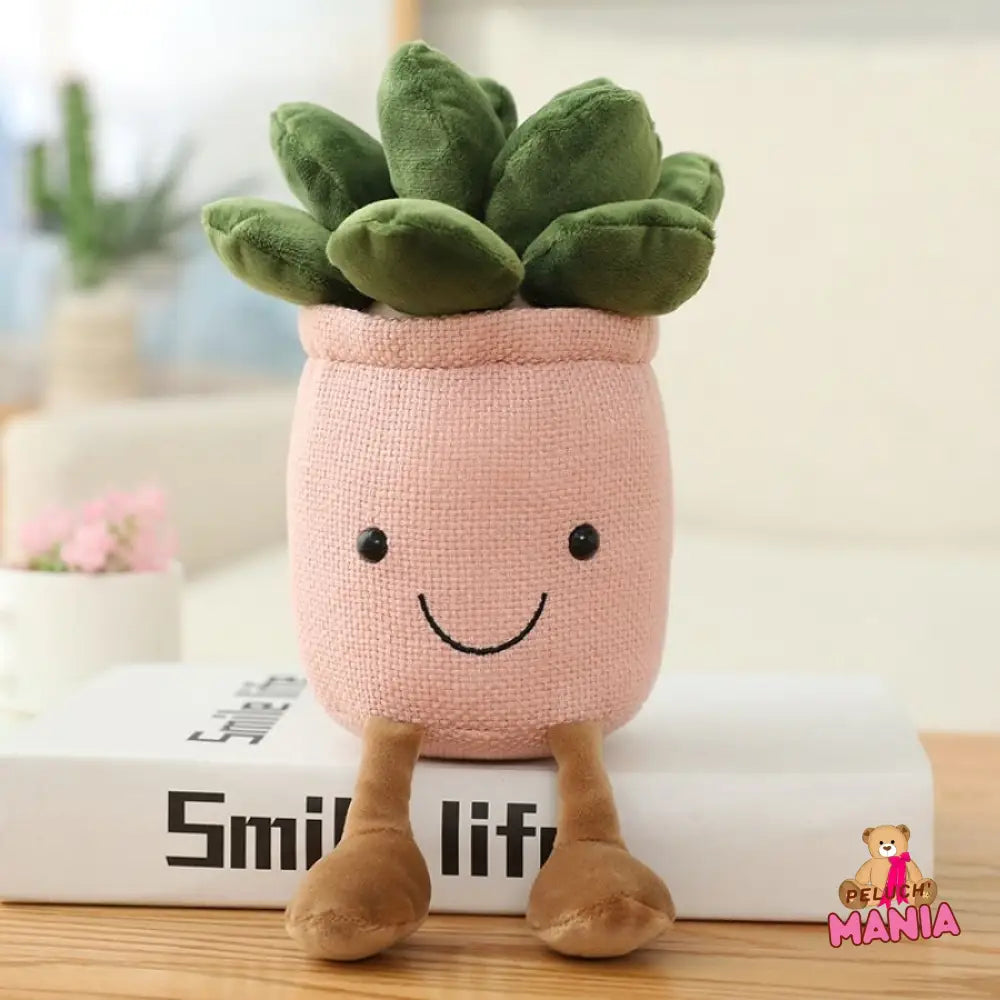 Peluche Plante Succulente Kawaii Rose