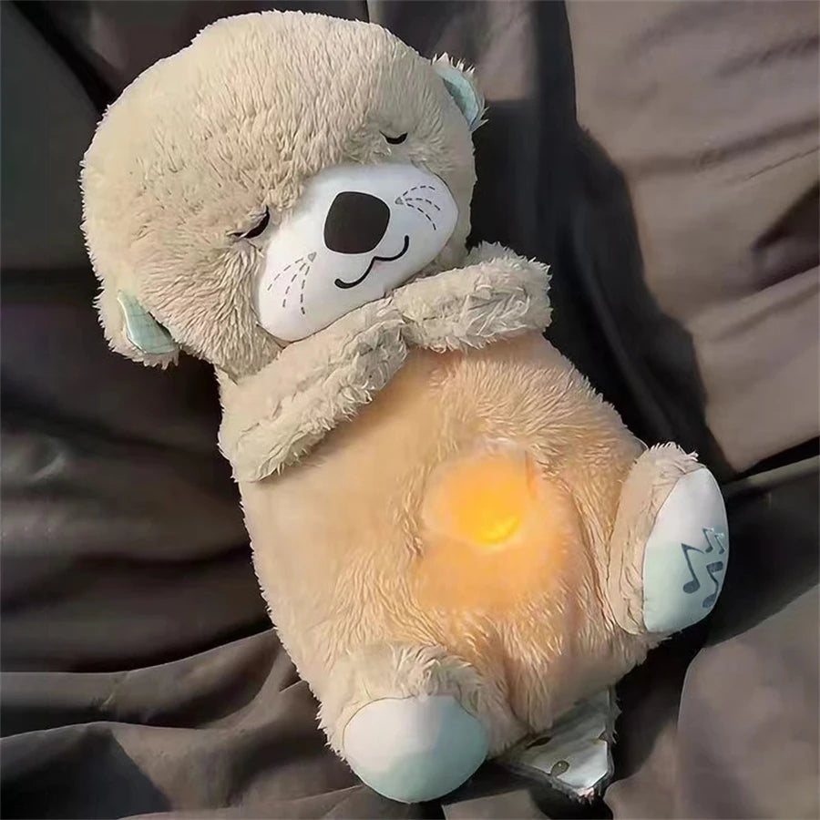 Musical and luminous otter plush toy