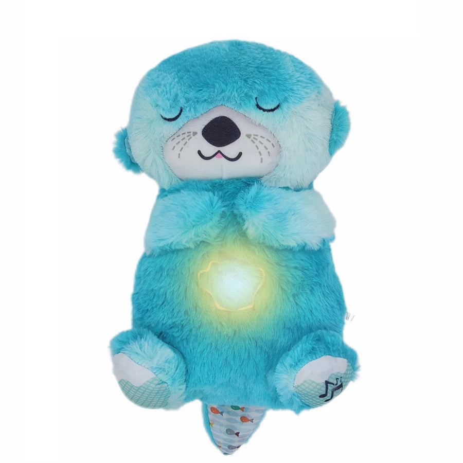 Musical and luminous otter plush toy