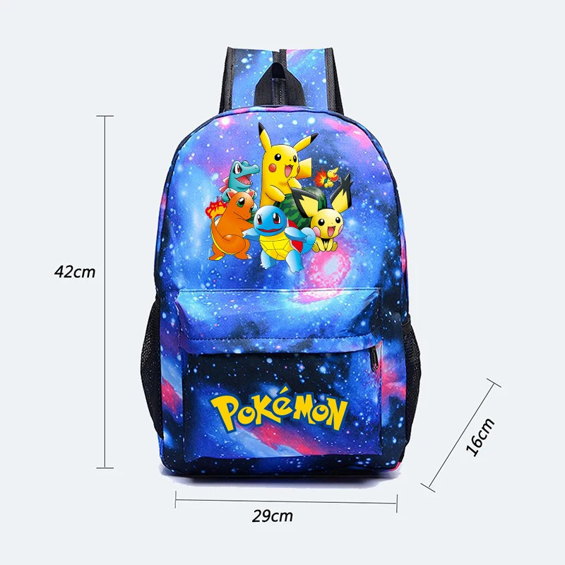 mochila escolar pikachu