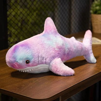 Multicolored Shark Plush