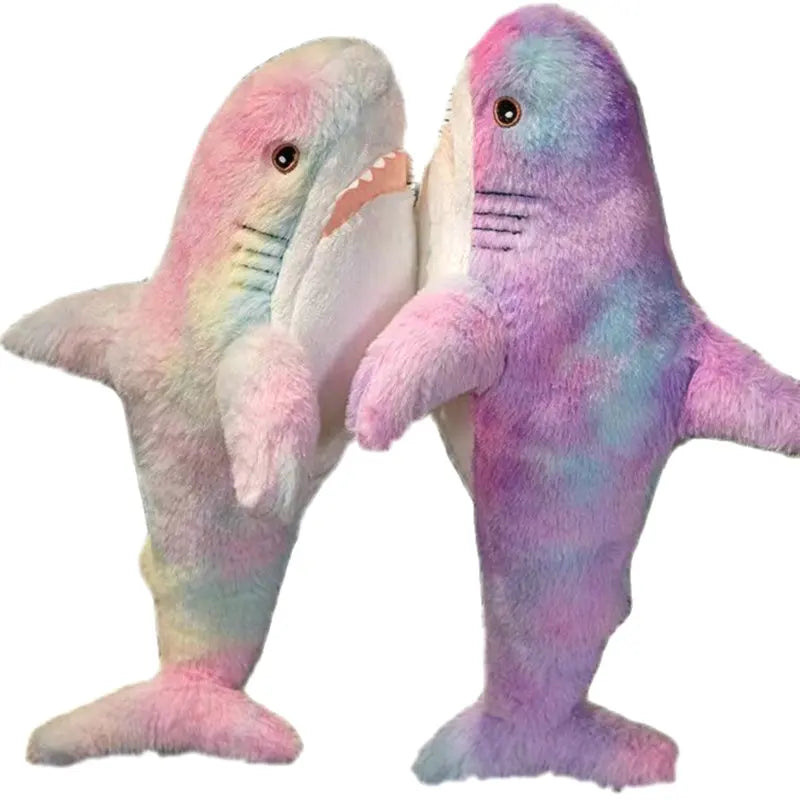 Multicolored Shark Plush