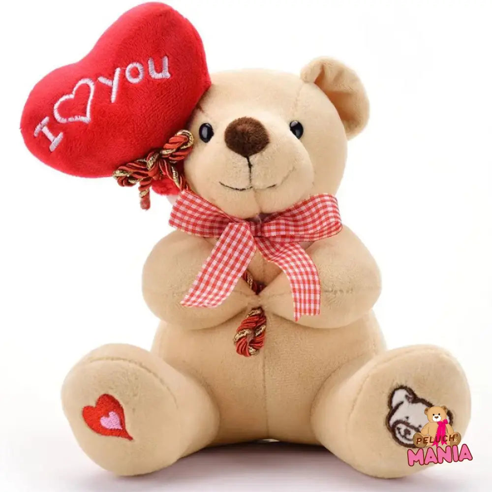 EduPlayte Nounours en Tricot Porte-Clés, Mini Ours en Peluche avec Cœur – Petit Animal Doux pour Saint-Valentin, Anniversaire, Cadeau pour Elle Lui Enfants